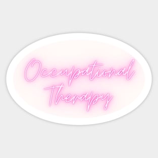 Occupational Therapy Pink Sticker